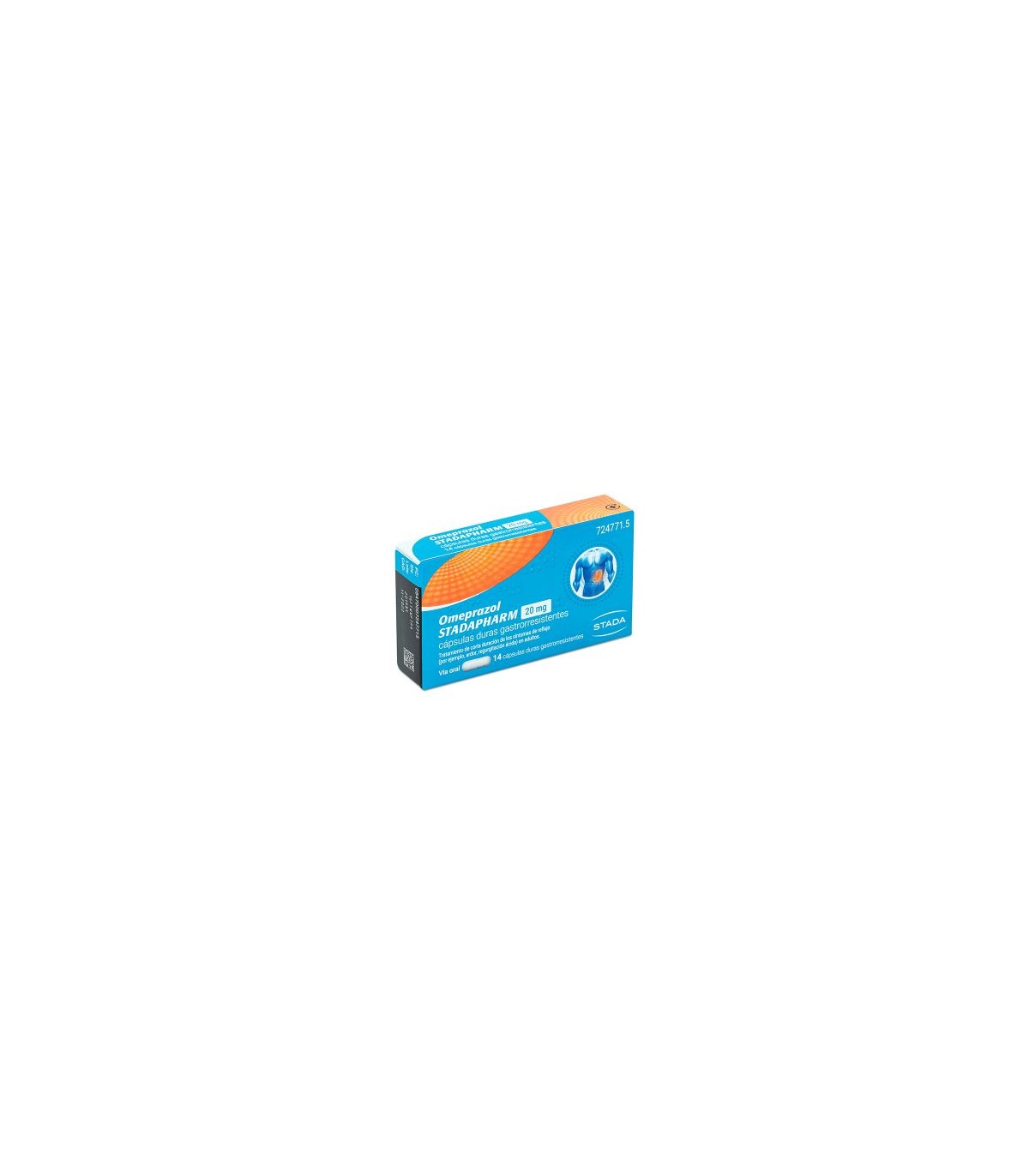 OMEPRAZOL STADAPHARM 20 MG 14 CAPS GASTRORR (FRASCO)