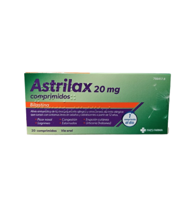ASTRILAX 20 MG 20 COMPRIMIDOS