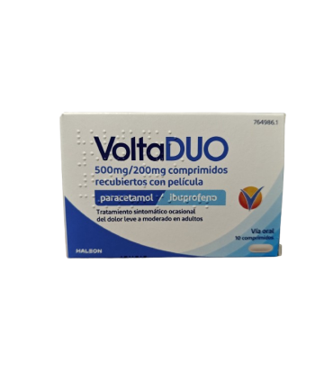 VOLTADUO 500/200 MG 10 COMP RECUBIERTOS