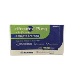 DIFENADEX 25 MG 10 SOBRES SOLUCION ORAL