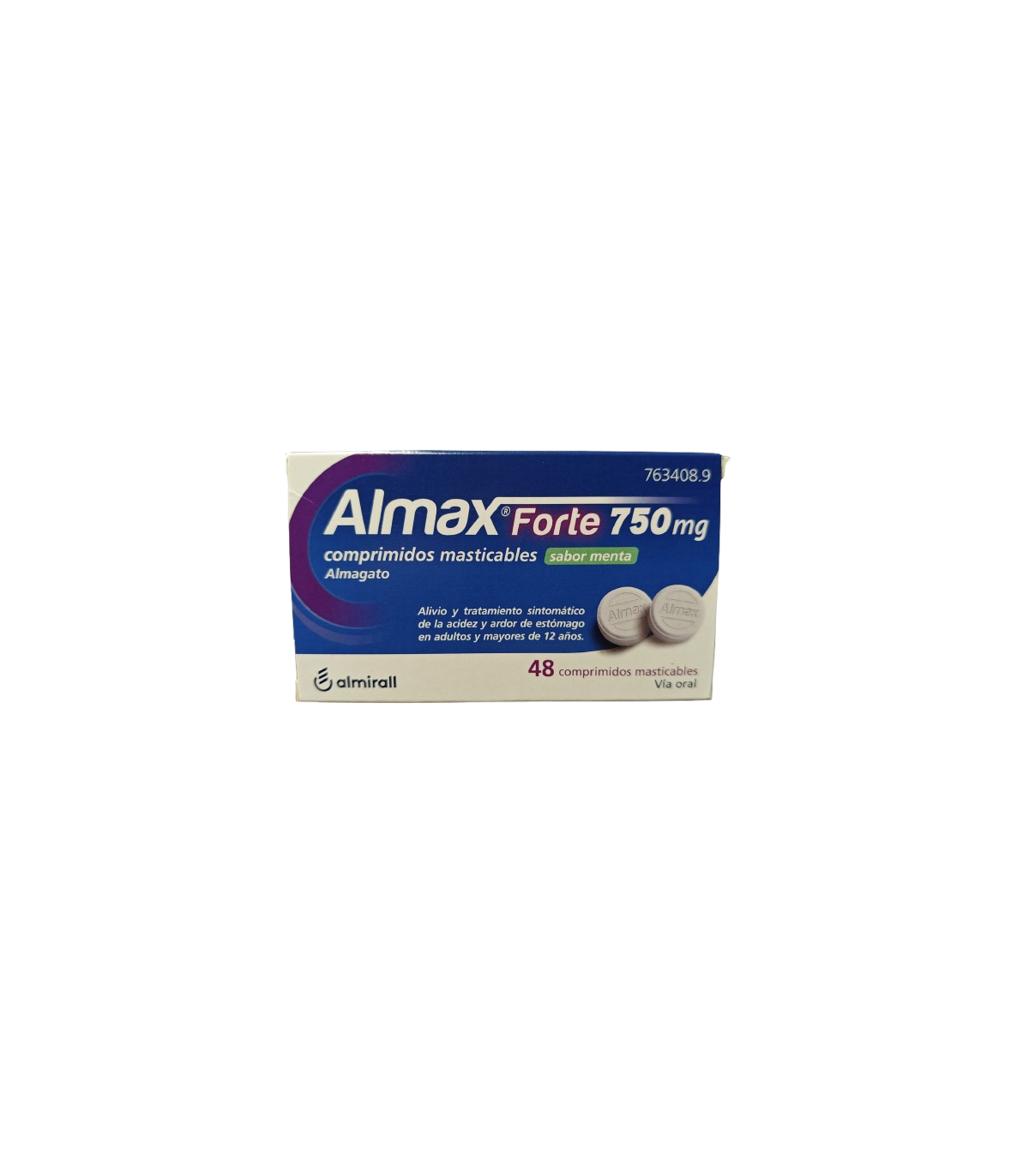 ALMAX FORTE 750 MG 48 COMP MASTICABLES MENTA