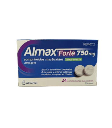 ALMAX FORTE 750 MG 24 COMPS MASTICABLES MENTA