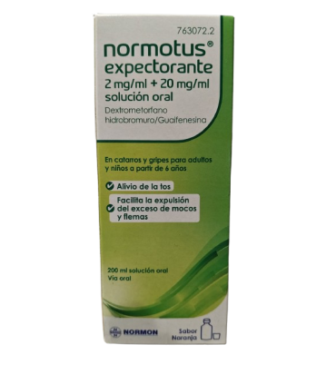 NORMOTUS EXPECTORANTE 2/20 MG/ML SOL ORAL 200 ML