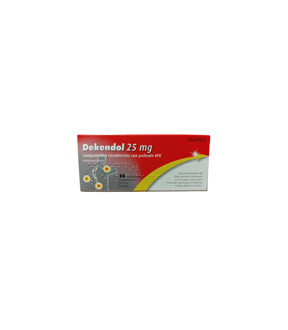 DEKENDOL EFG 25 MG 10 COMP RECUBIERTOS