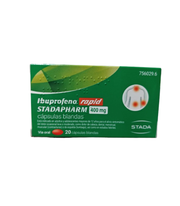 IBUPROFENO RAPID STADA 400 MG 20 CAPS BLANDAS