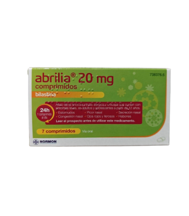 ABRILIA EFG 20 MG 7 COMPRIMIDOS
