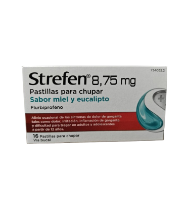 STREFEN 8,75 MG 16 PASTILLAS PARA CHUPAR MIEL Y EUCALIPTO