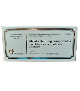 MELATONITE 3 MG COMPRIMIDOS RECUBIERTOS CON PELICULA, 10 comprimidos