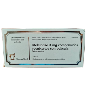MELATONITE 3 MG COMPRIMIDOS RECUBIERTOS CON PELICULA, 10 comprimidos