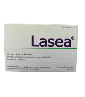 LASEA 80 MG CAPSULAS BLANDAS, 28 cápsulas