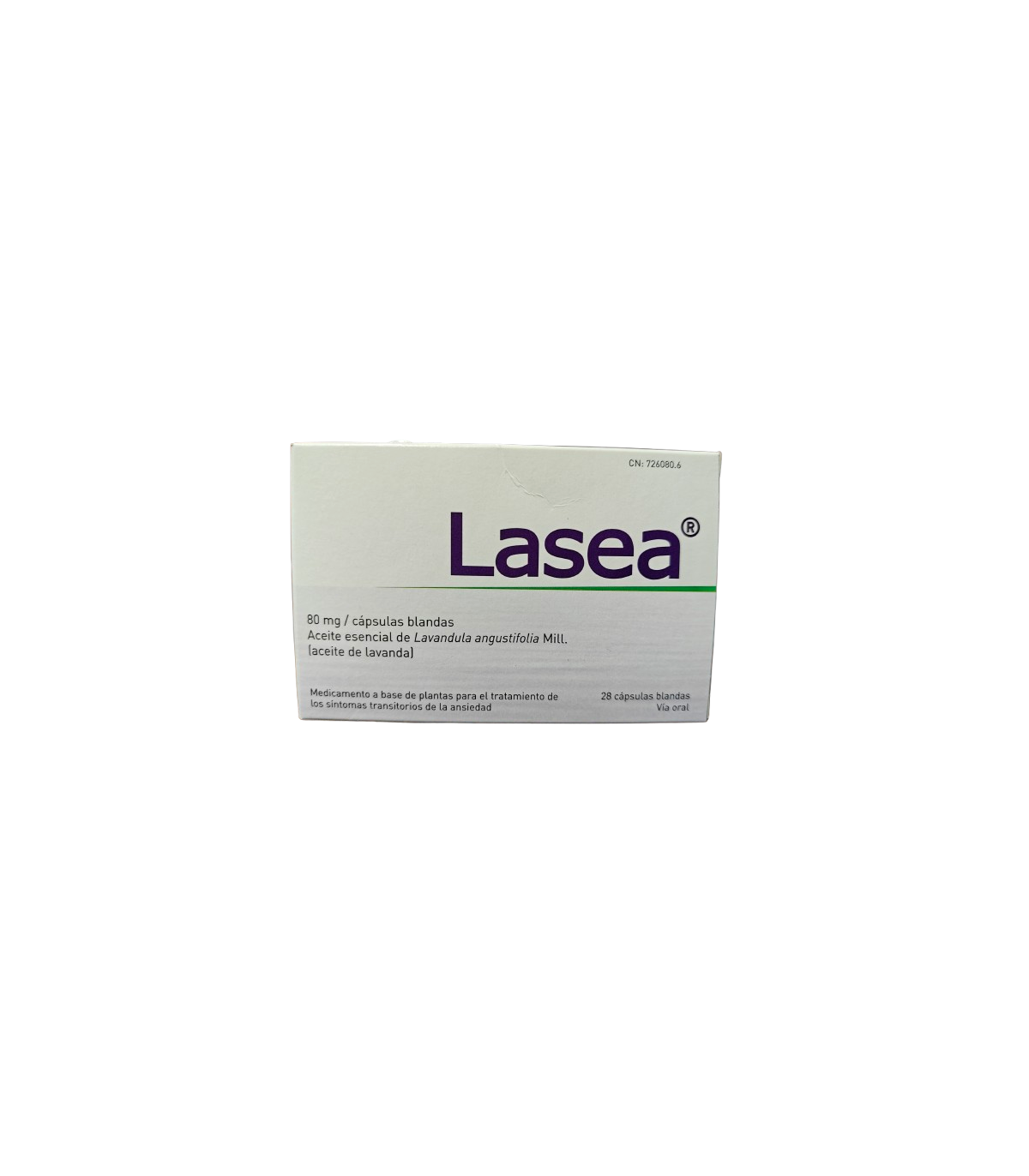 LASEA 80 MG CAPSULAS BLANDAS, 28 cápsulas