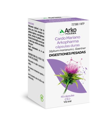 ARKO CARDO MARIANO 390 MG 45 CAPSULAS