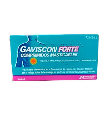 GAVISCON FORTE 24 COMP MASTICABLES