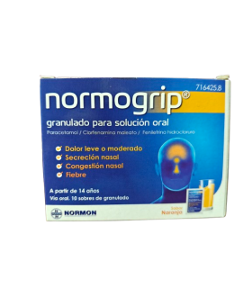 NORMOGRIP 650/4/10 MG GRANUL SOL ORAL 10 SOBRES