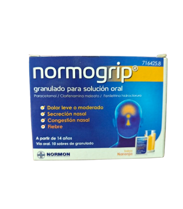 NORMOGRIP 650/4/10 MG GRANUL SOL ORAL 10 SOBRES