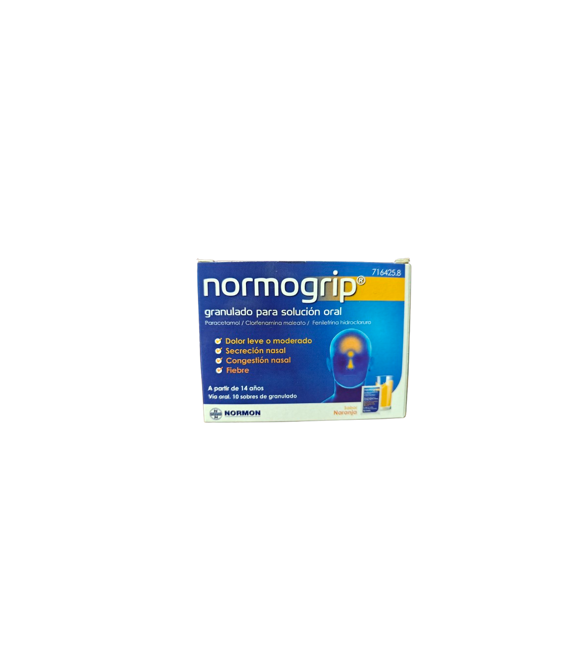 NORMOGRIP 650/4/10 MG GRANUL SOL ORAL 10 SOBRES
