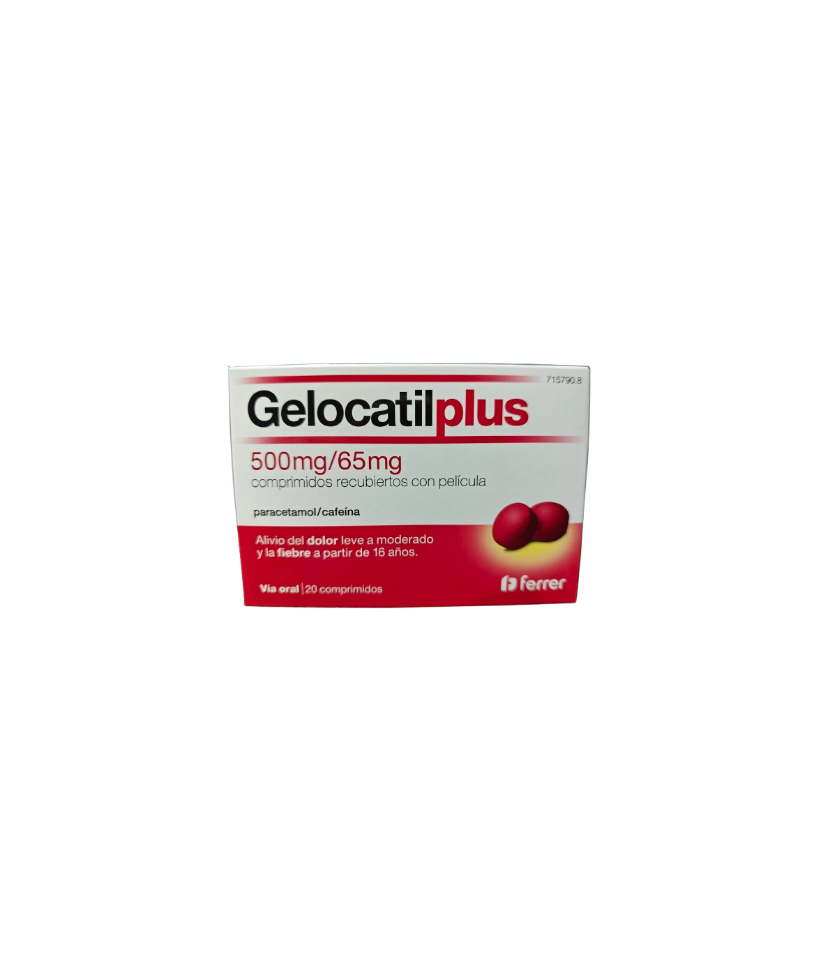 GELOCATIL PLUS 500/65 MG 20 COMP RECUBIERTOS