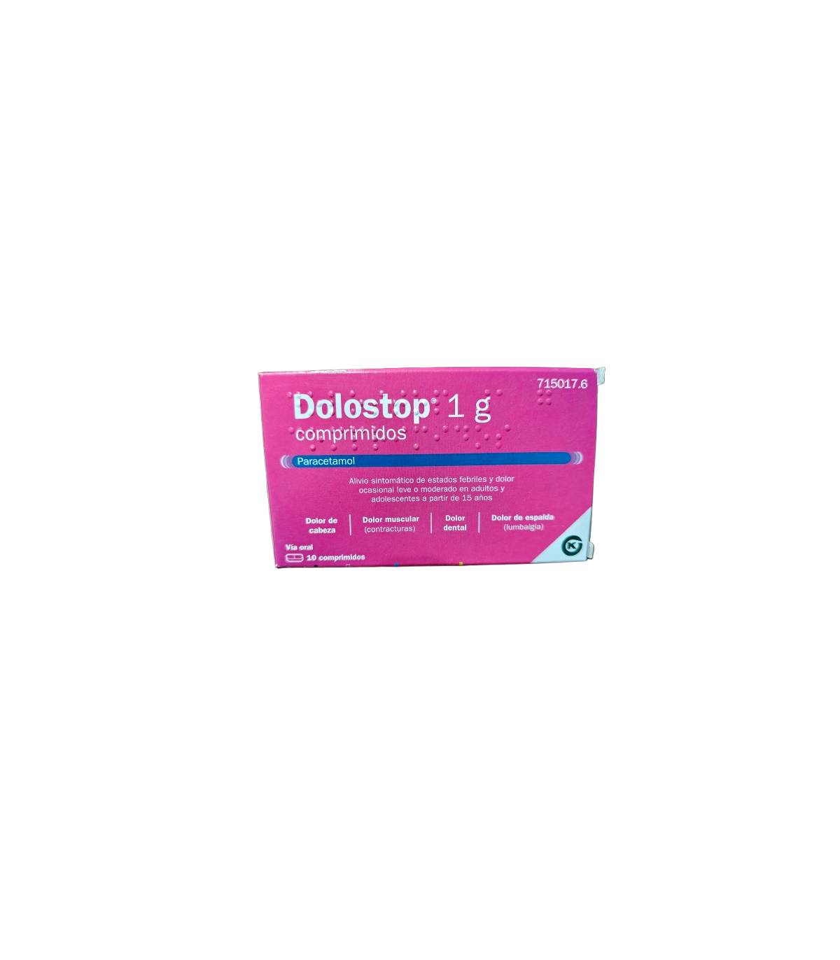 DOLOSTOP 1 G 10 COMPRIMIDOS