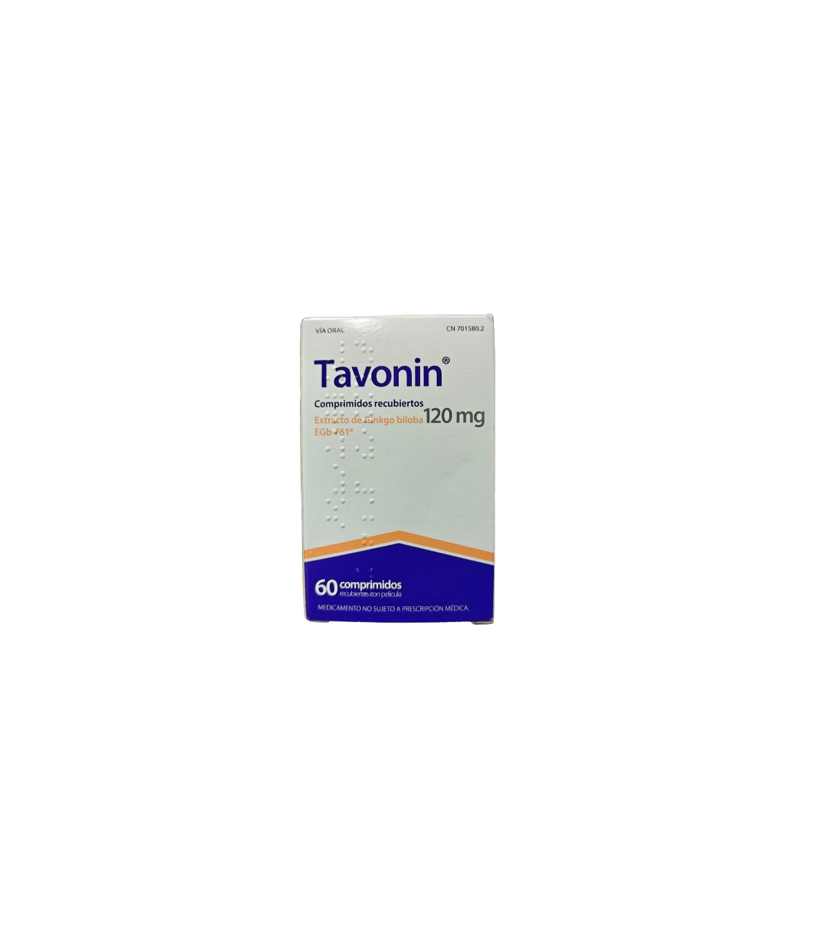 TAVONIN 120 MG 60 COMP RECUBIERTOS