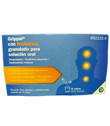 GRIPPAL FENILEFRINA 650 MG GRANUL SOL ORAL 10 SOBRES