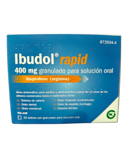 IBUDOL RAPID EFG 400 MG 20 SOBRES GRANULADO