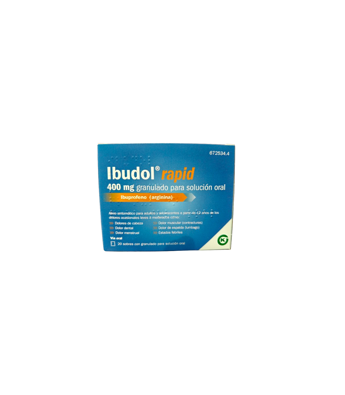 IBUDOL RAPID EFG 400 MG 20 SOBRES GRANULADO