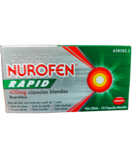 NUROFEN RAPID 400 MG 10 CAPS BLANDAS