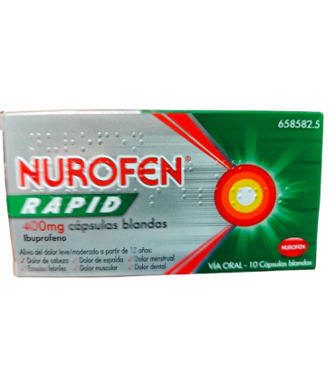 NUROFEN RAPID 400 MG 10 CAPS BLANDAS