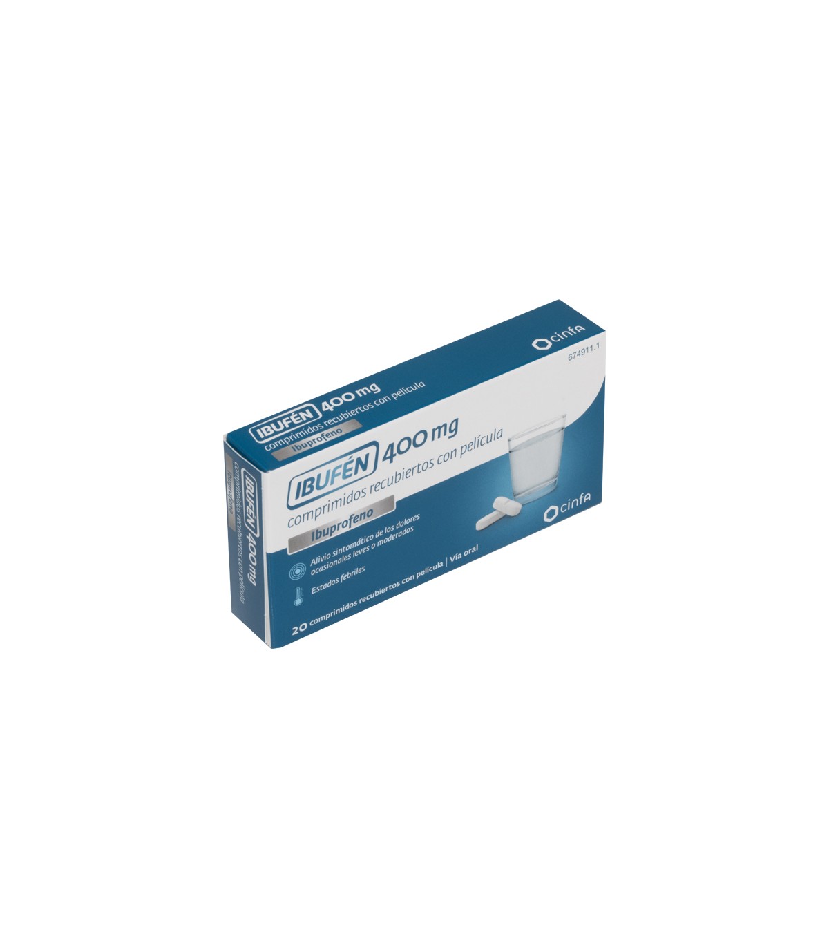 IBUFEN 400 mg COMPRIMIDOS RECUBIERTOS CON PELICULA 20 comprimidos