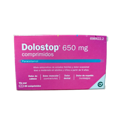 DOLOSTOP 650 MG 20 COMPRIMIDOS
