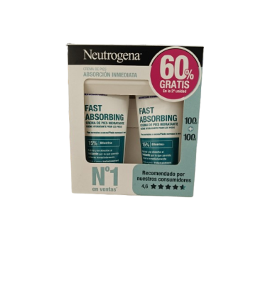 NEUTROGENA CREMA ABSORCION DUPLO PIES SECOS 2X100 ML