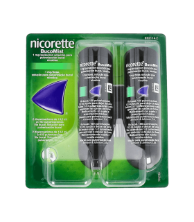 NICORETTE BUCOMIST 1 MG/PULSACION SOLUCION PARA PULVERIZACION BUCAL , 2x1 dispensador de 13,2 ml