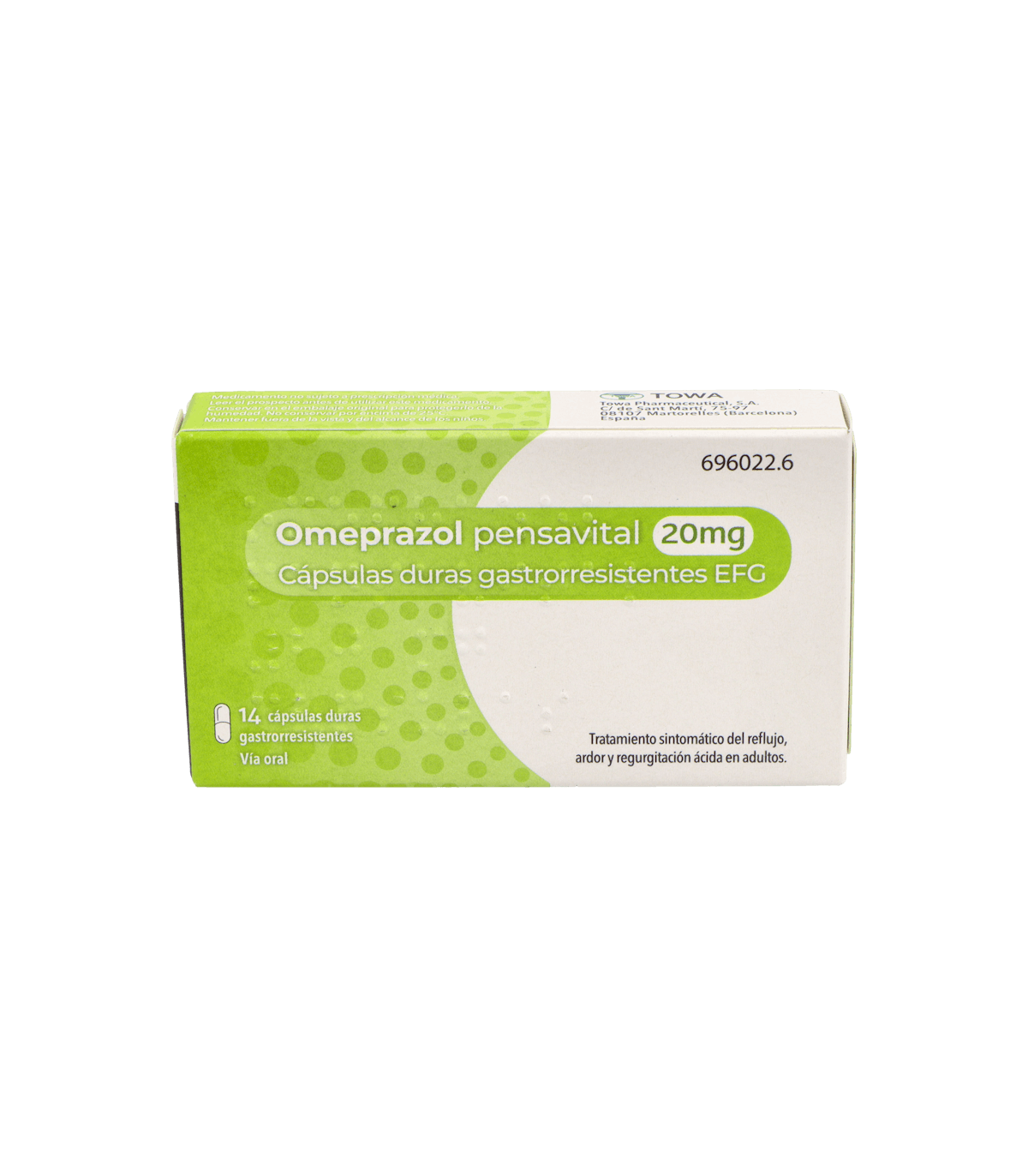 OMEPRAZOL PENSAVITAL EFG 20 MG 14 CAPS GASTRORR (BLISTER)