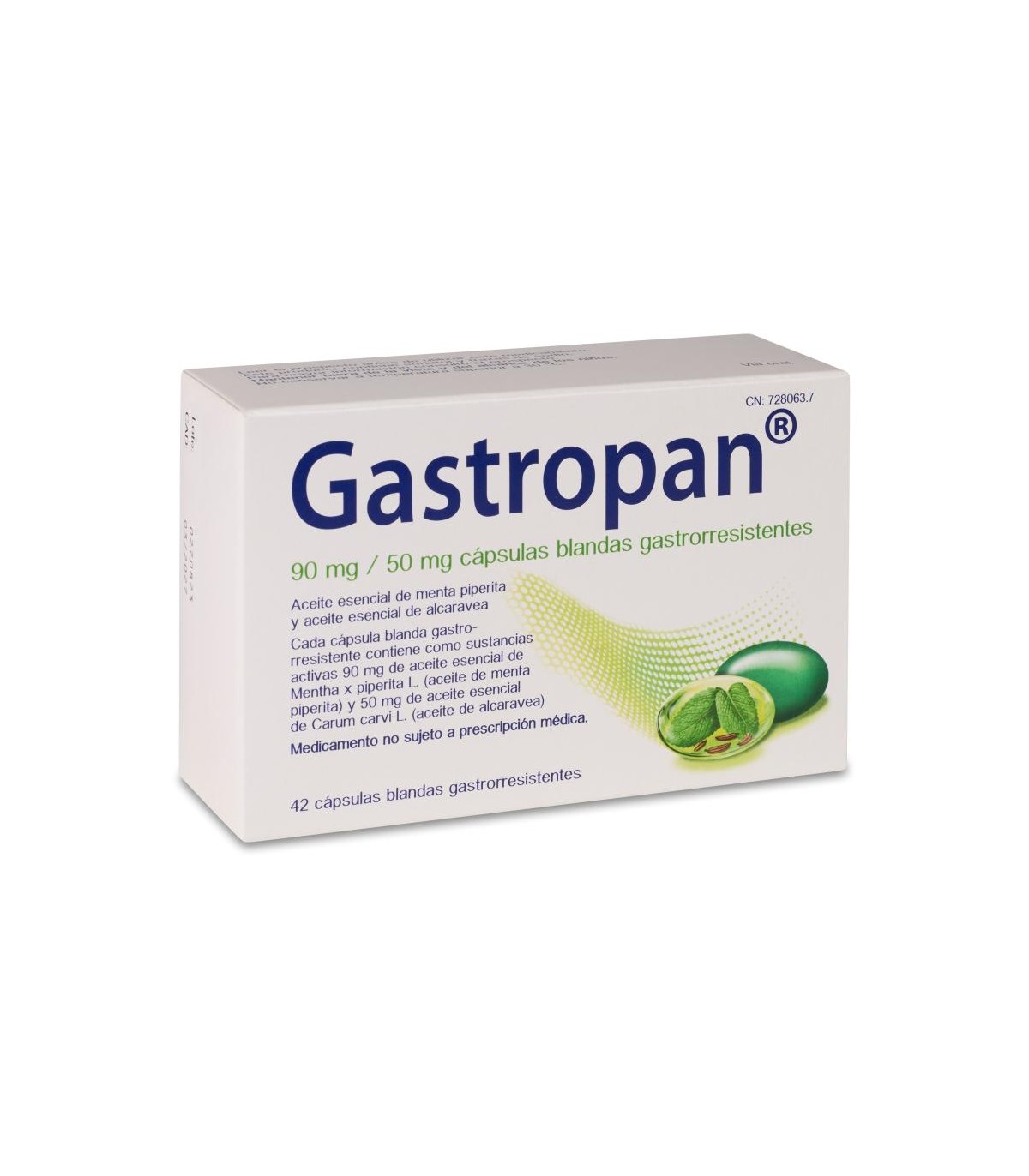 GASTROPAN 90/50 MG 42 CAPS BLANDAS GASTRORRESISTENTES