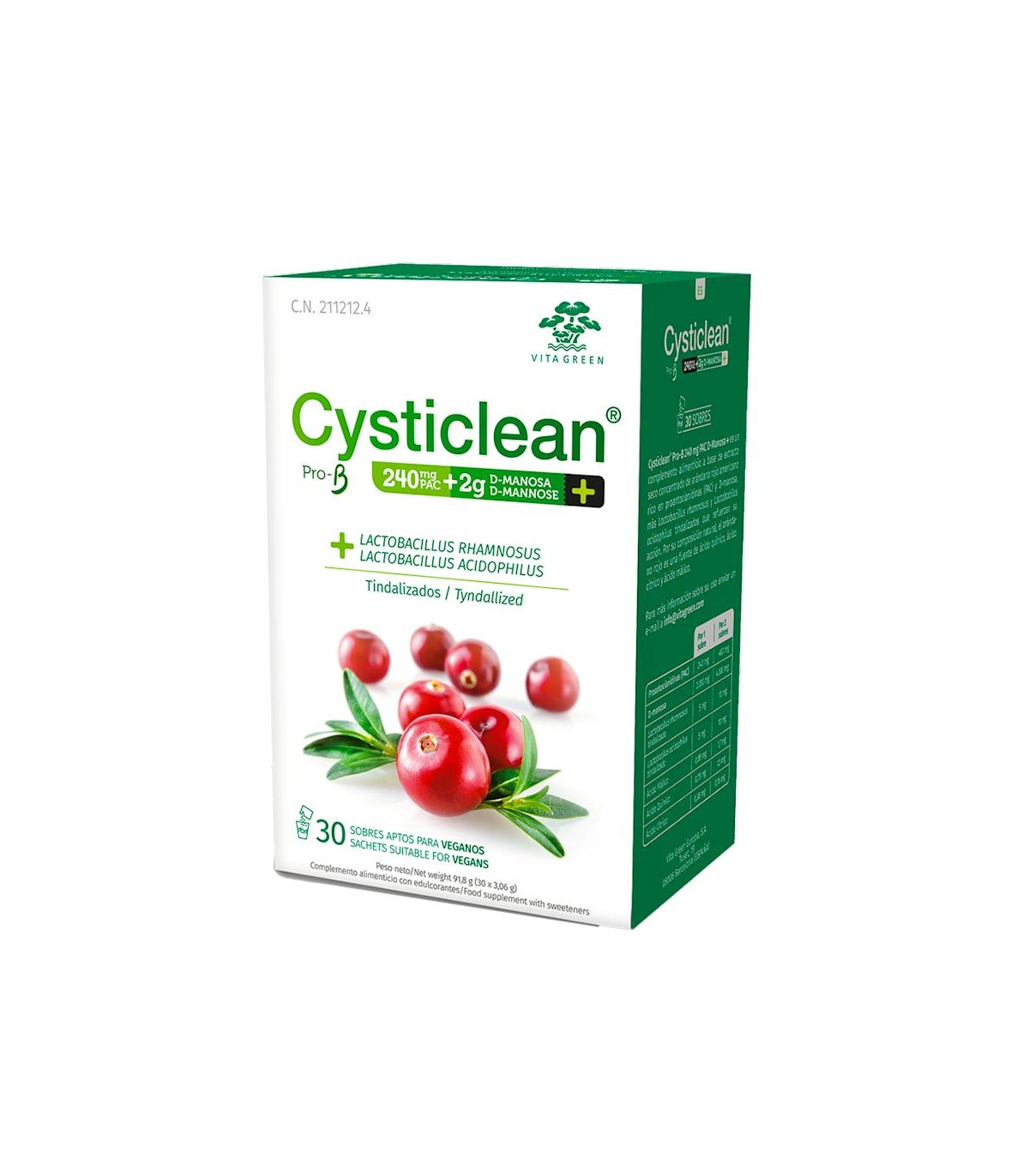 CYSTICLEAN PRO-B D-MANOSA 30 SOBRES 3,06 G