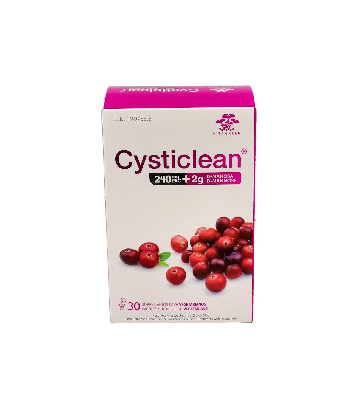 CYSTICLEAN 240 MG D MANOSA 30 SOBRES