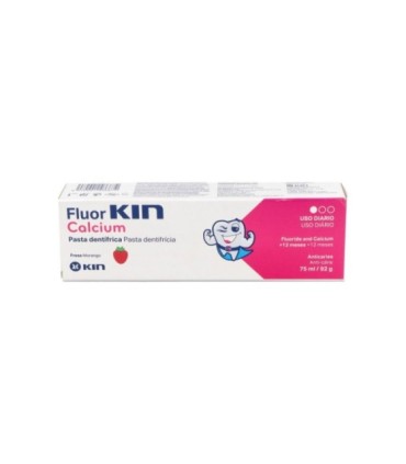 FLUOR KIN CALCIO. PASTA DENTÍFRICA INFANTIL. Envase 75 ml