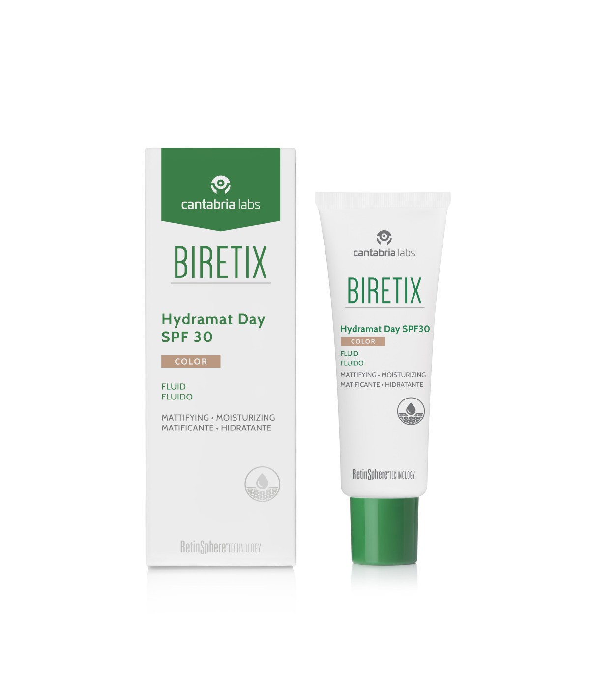 BIRETIX HYDRAMAT DAY F30 FLUIDO COLOR 50 ML