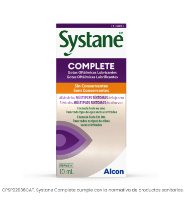 SYSTANE COMPLETE LUBRICANTE COLIRIO S/CONSERV 10 ML