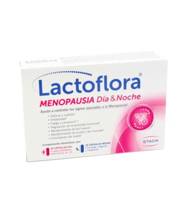 LACTOFLORA MENOPAUSIA DIA & NOCHE 30 CAPS DIA + 30 CAPS NOCHE