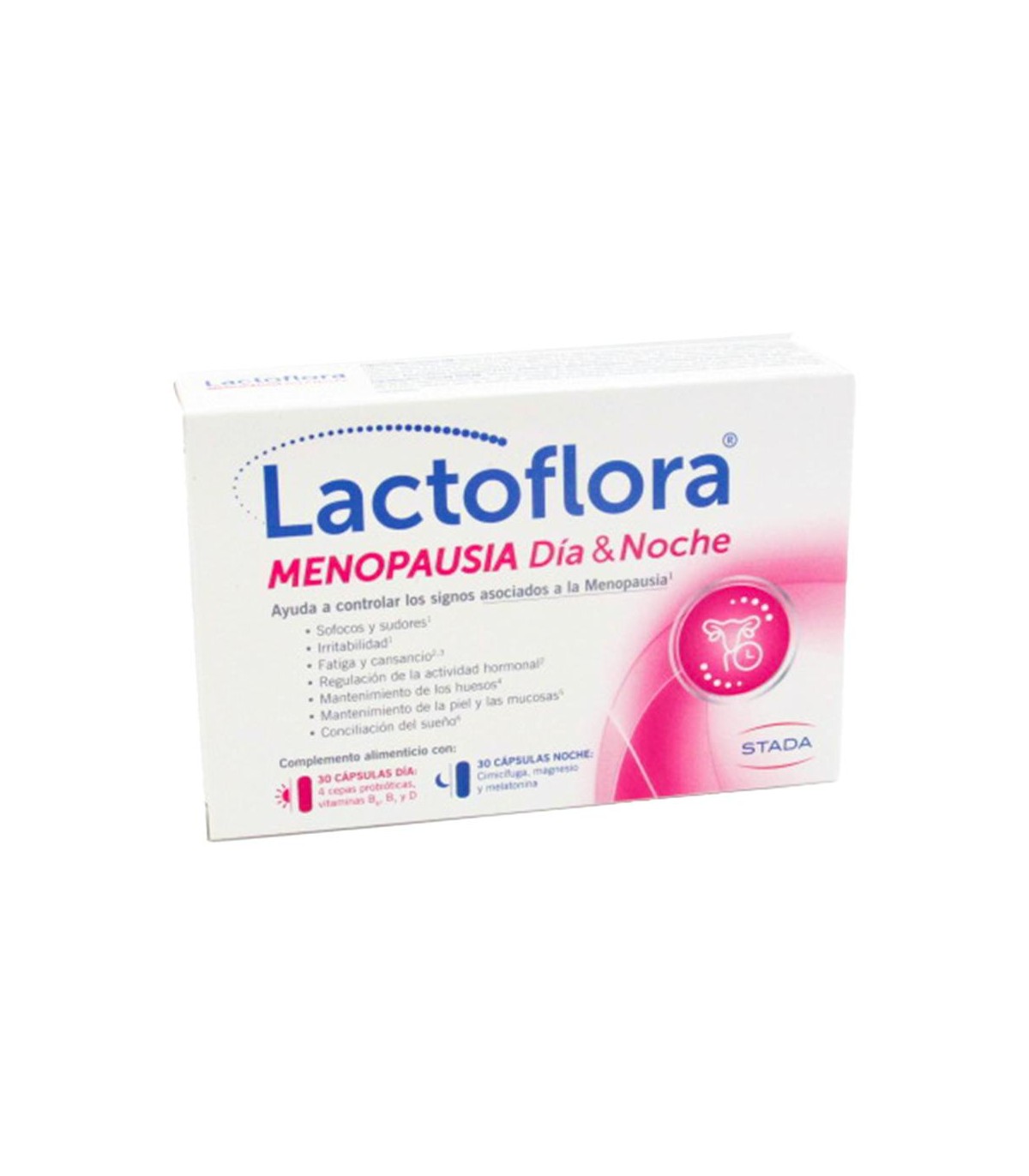 LACTOFLORA MENOPAUSIA DIA & NOCHE 30 CAPS DIA + 30 CAPS NOCHE