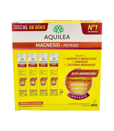 AQUILEA MAGNESIO POTASIO 56 COMP EFERVESCENTES