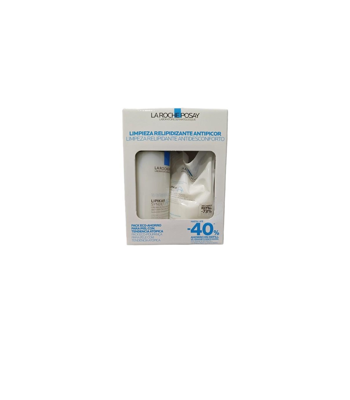 LIPIKAR SYNDET AP+ GEL CREMA 400 ML + ECO REFILL 400 ML PACK