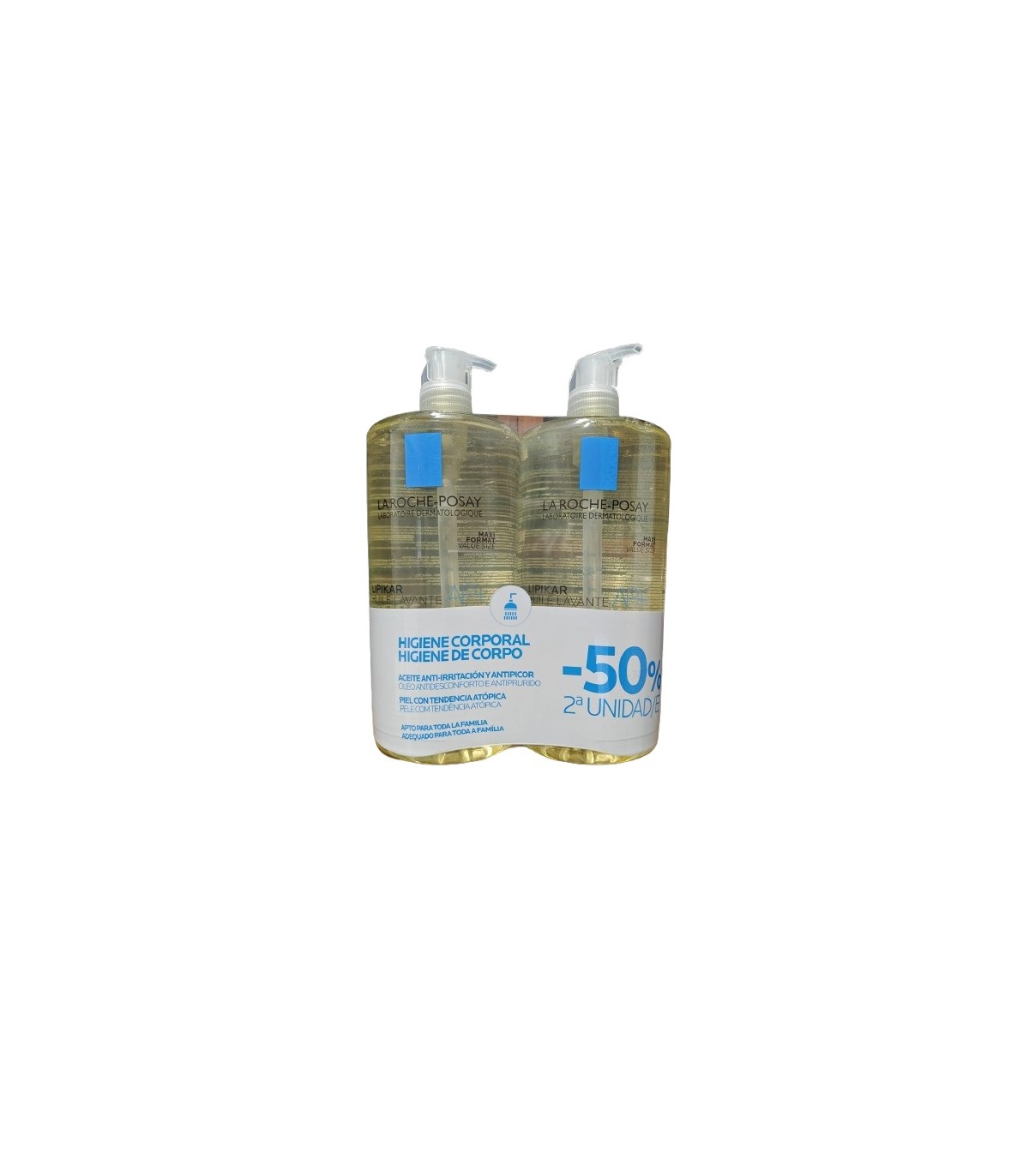 LIPIKAR ACEITE DUCHA LAVANTE AP+ 1000 ML DUPLO 50% DTO 2ª UNI