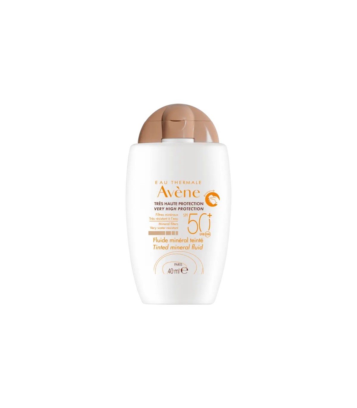 AVENE SOLAR PANTALLA FISICA F50+ FLUIDO MINERAL COLOR 40 ML.