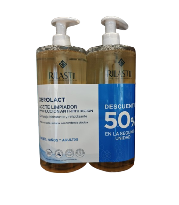 RILASTIL XEROLACT ACEITE LIMPIADOR 1000 ML DUPLO 50% 2ª UNI