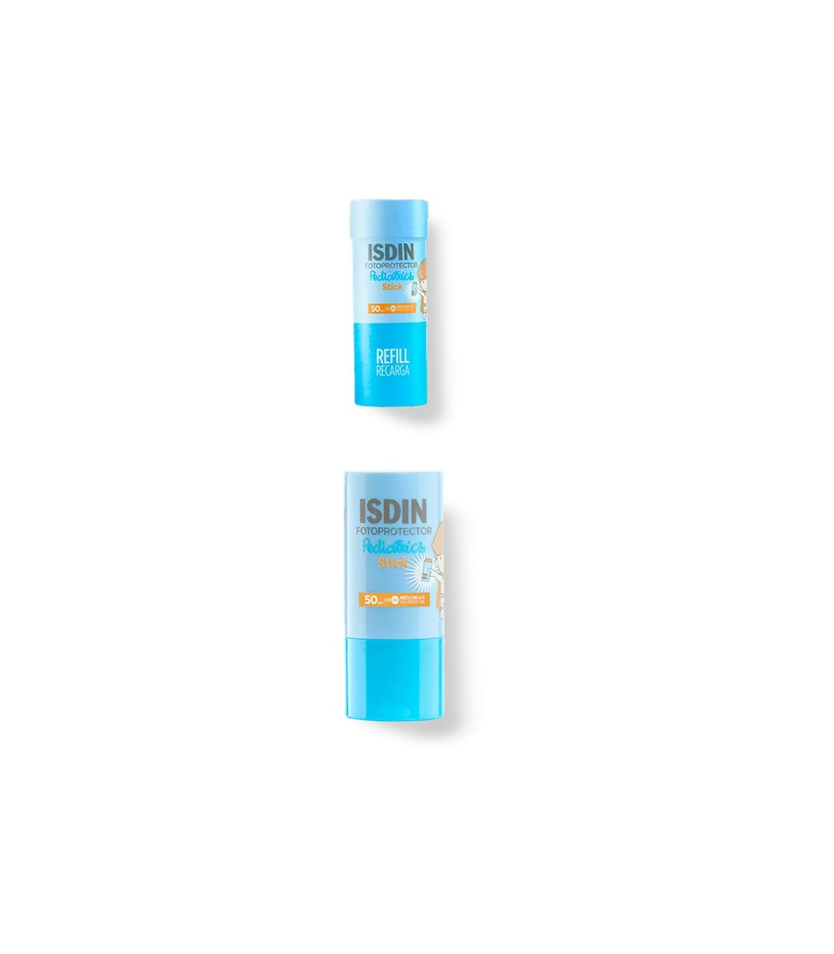 ISDIN SOLAR STICK FACIAL INVISIBLE F50 20 G PEDIATRICO RECARGA