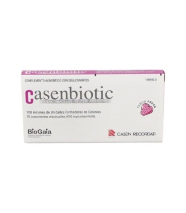 CASENBIOTIC 10 COMPRIMIDOS MASTICABLES FRESA