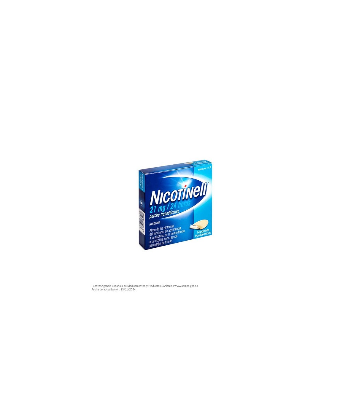 NICOTINELL 21 MG/24 HORAS 7 PARCHES TRANSDERMICOS