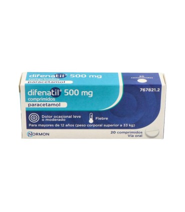 DIFENATIL 500 MG 20 COMPRIMIDOS